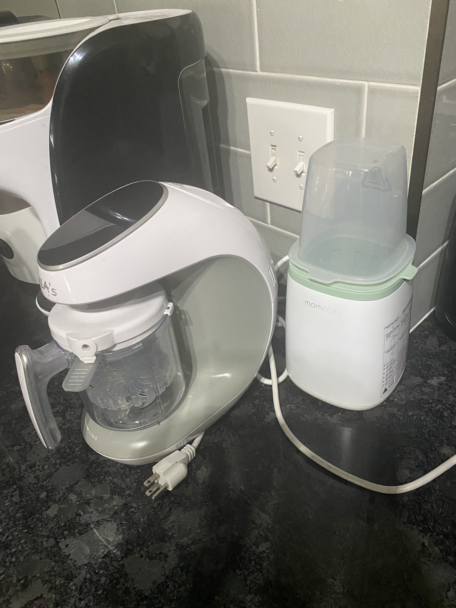 Baby food processor along with the warmer