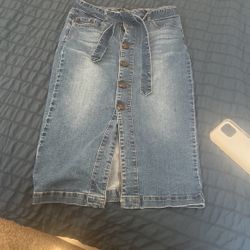 Jean Skirt 