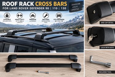 Land Rover Defender Roof Rack Cross Bars