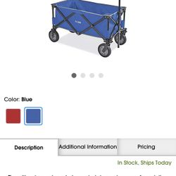 Uline Item Wagon Blue