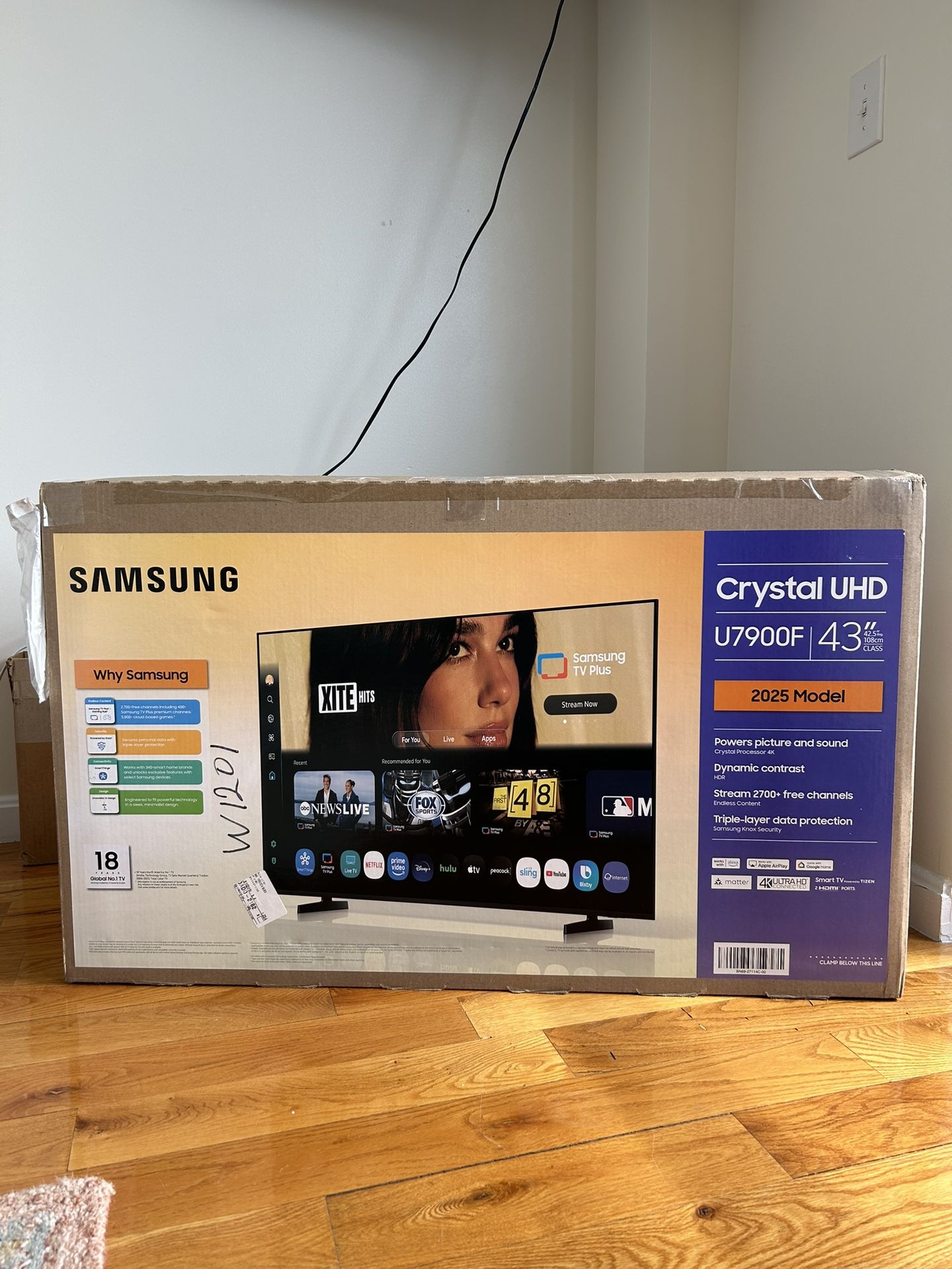 Unopened Samsung 43" Crystal UHD TV 2025
