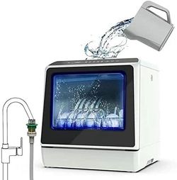 New Portable Countertop Dishwasher Compact Dishwasher with 5 Washing Program