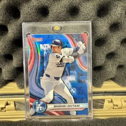SHOHEI OHTANI 2024 BOWMAN'S BEST BLUE REFRACTOR DODGERS #33 /150 Q3943