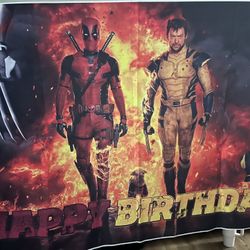 Deadpool Birthday Banner 