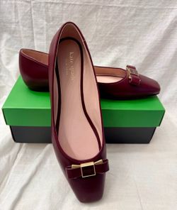 Kate Spade Burgundy Flats