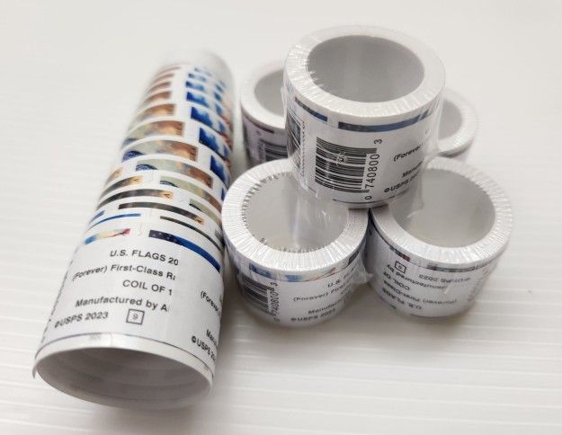 2 Rolls šŗš² US Flag 2024 USPS ForeverĀ® Postage Stamps
