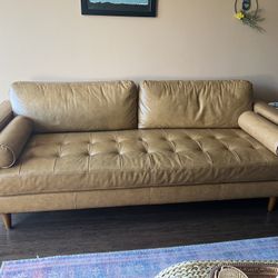 Vegan Leather Sofa 