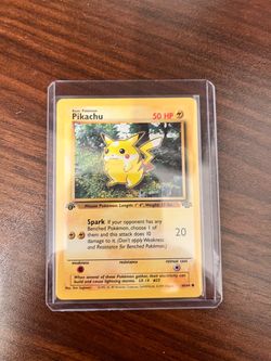 Pikachu 1st edition