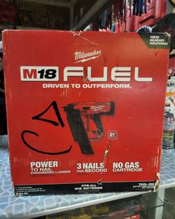 Milwaukee m18 CORDLESS FRAMING NAILER 21° FUEL BRUSHLESS