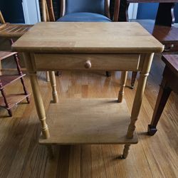 Wood Nightstand Or End Table