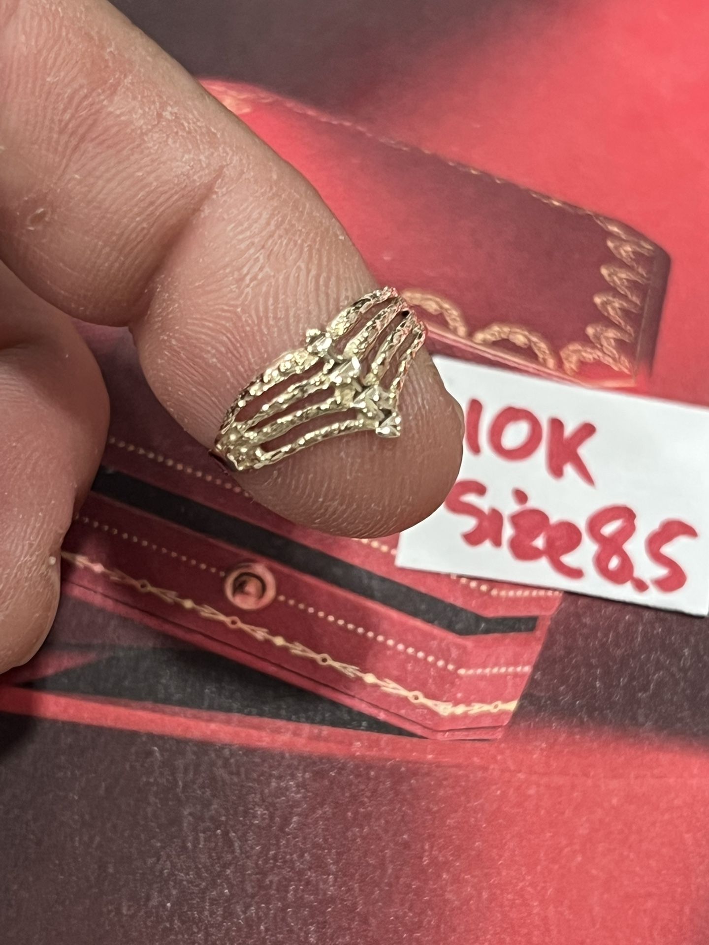 10K Solid Gold Wedding Ring Size 8.5