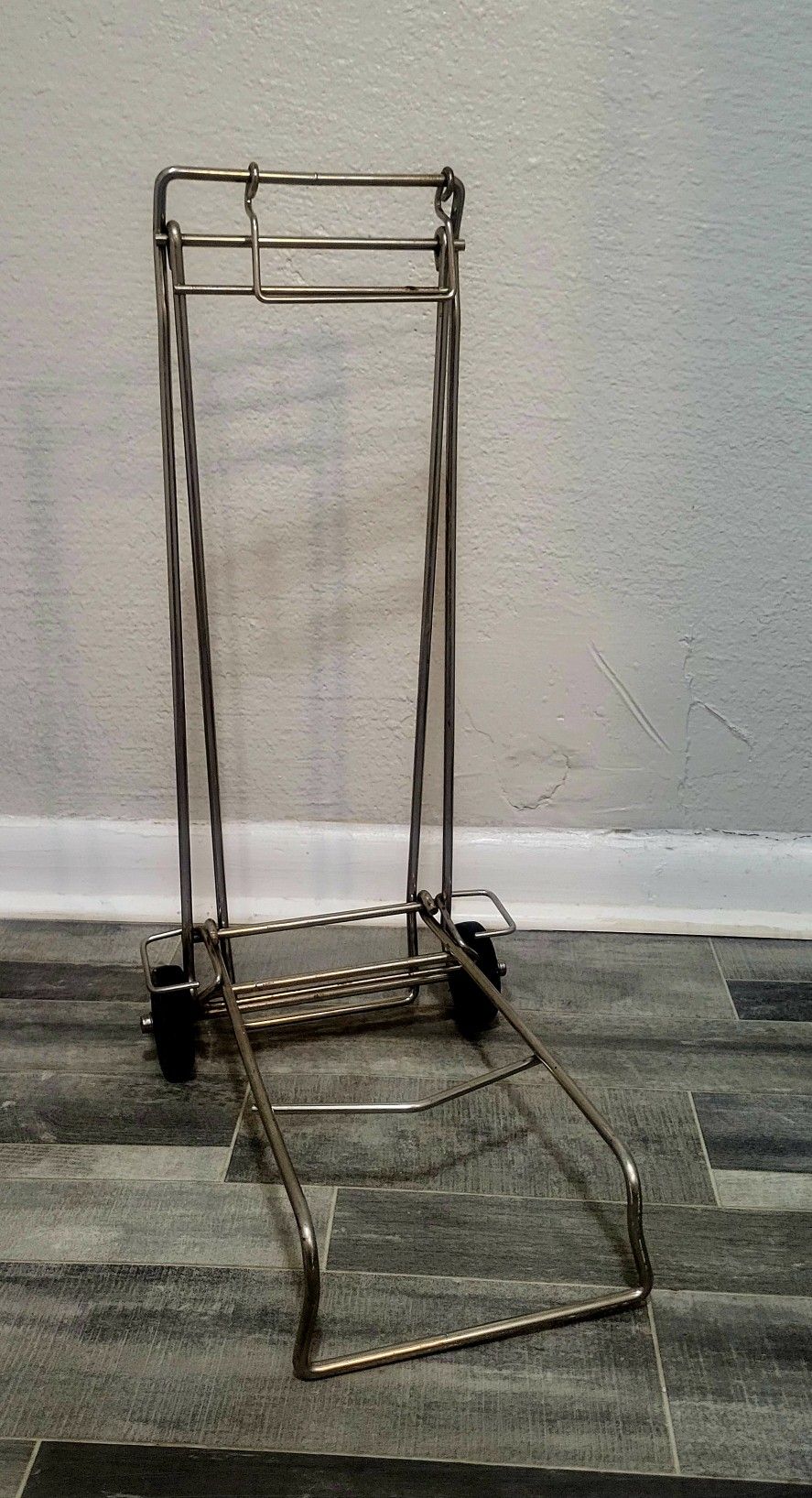 Folding Luggage Carry Cart Rolling Wheel Foldable Transport Carrier Trolley