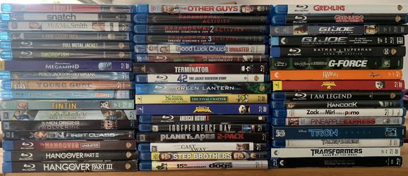 50 Blu-ray movies