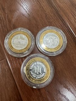 Las Vegas Casino Silver $10 Game Token