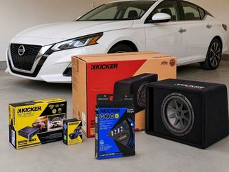 Kicker 52VCVR122 CompVR 12" Ported Subwoofer Box Enclosure 46CXA400.1T Monoblock Class D 400W Amp 46CXARC Bass Remote Knob 46CK4 4-Gauge OFC Amp Wirin