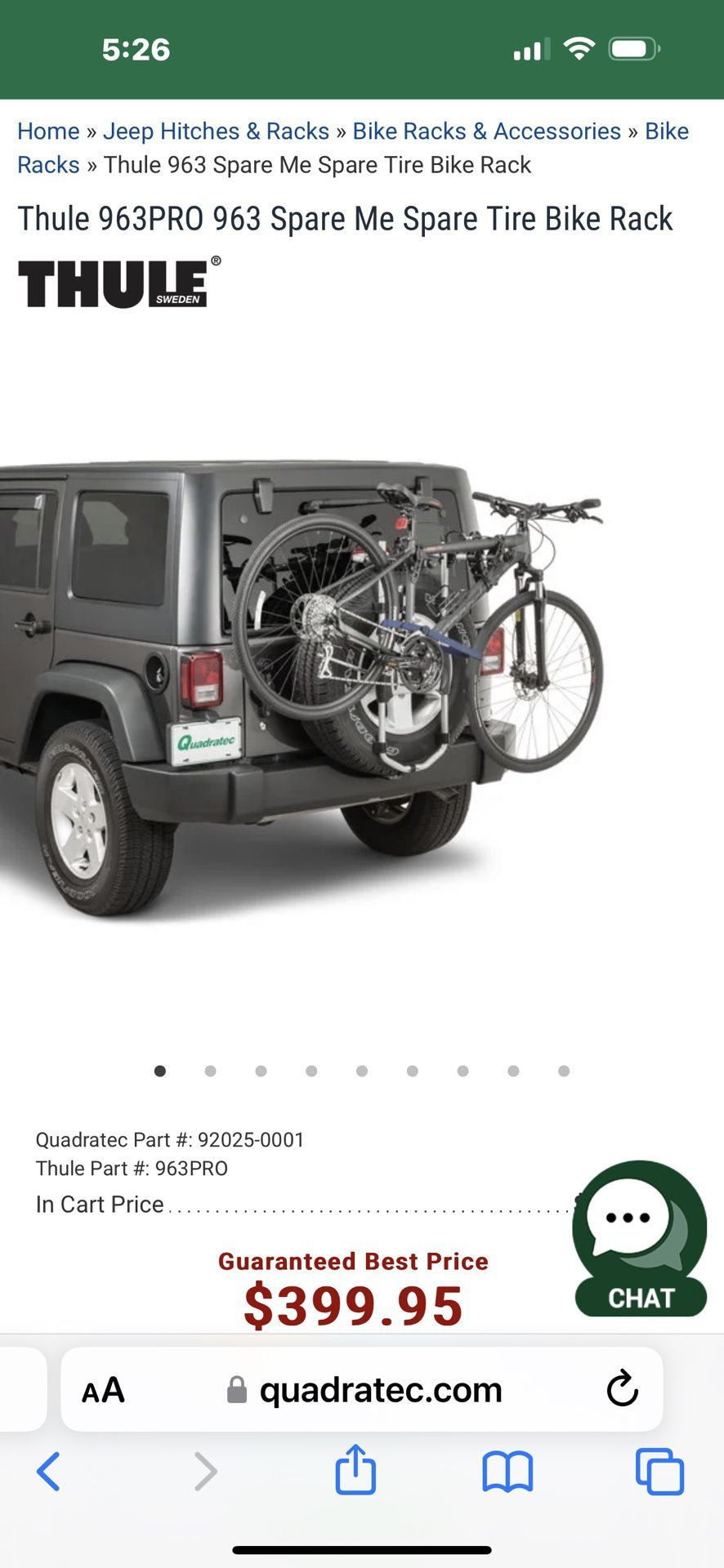 THULE Spare me 96PRO Bike Rack