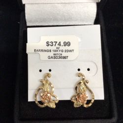 Gold Earrings 10k 2dwt