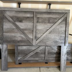 Gray Rustic Bedroom Set/desk 