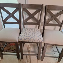3 Bar Height Chairs for Sale NEW Covers