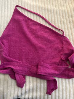 Wrap around  pink top
