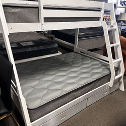 Bunk Bed Twin Over Full! $599 🏠 🚨