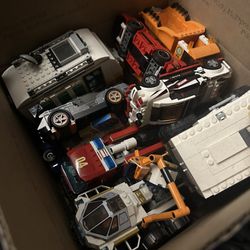 Lego Cars Bundle NASA Rocket, Burger Monster Truck, Bat Mobile And Many Many More 