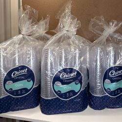 Chinet Cut Crystal Plastic Cups 