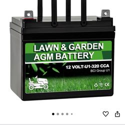 Brand New Lawn Garden AGM Battery
