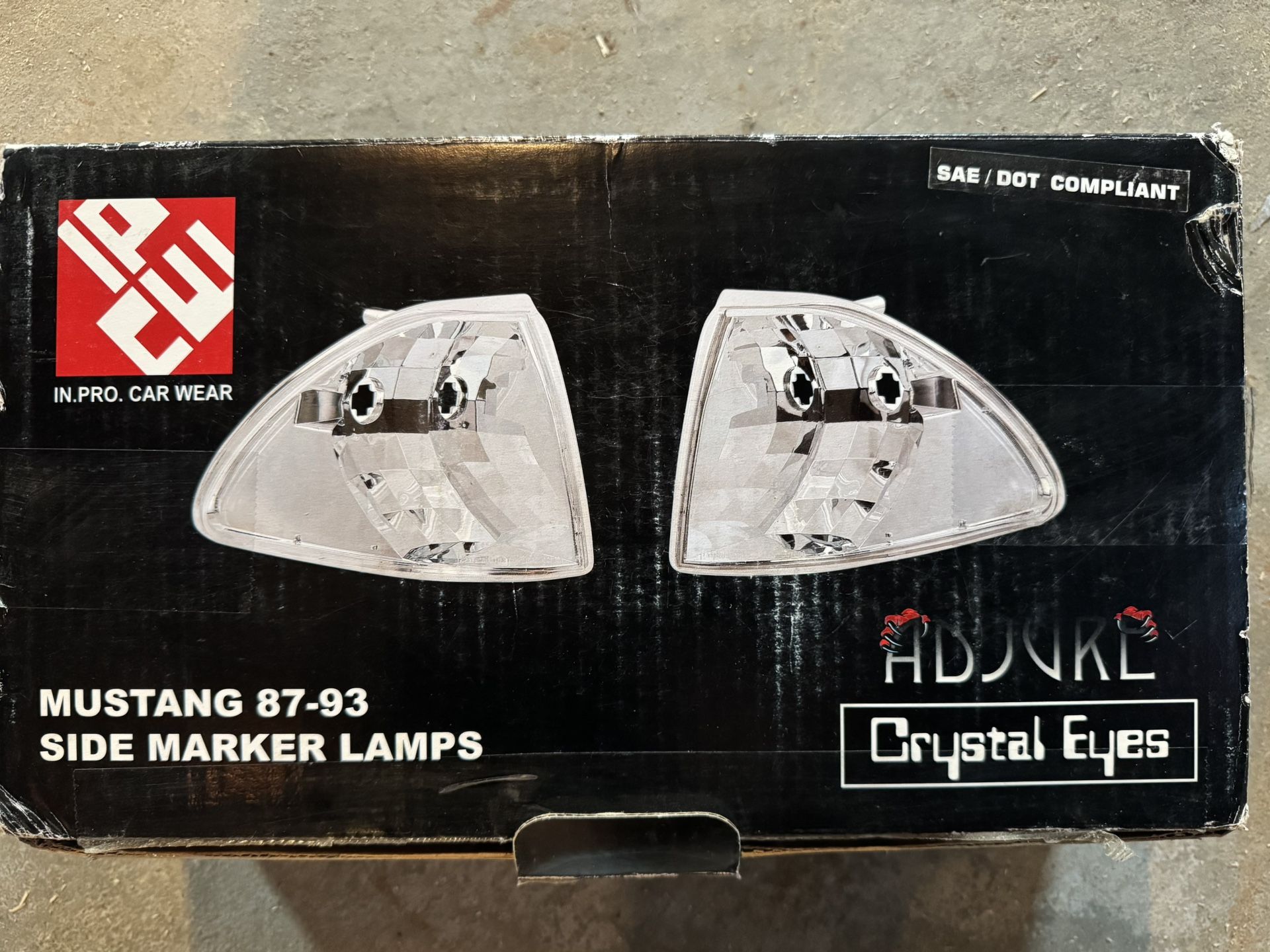 1987-93 Mustang Clear Corner Lights - Foxbody