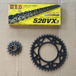 DID Chain and SuperLight Sprockets for Ducati Scrambler