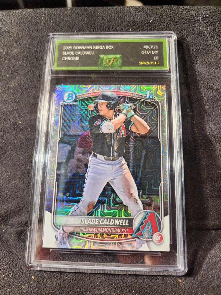 2025 Bowman Chrome Slade Caldwell Mojo Refractor #BCP-21 Diamondbacks EJE 10
