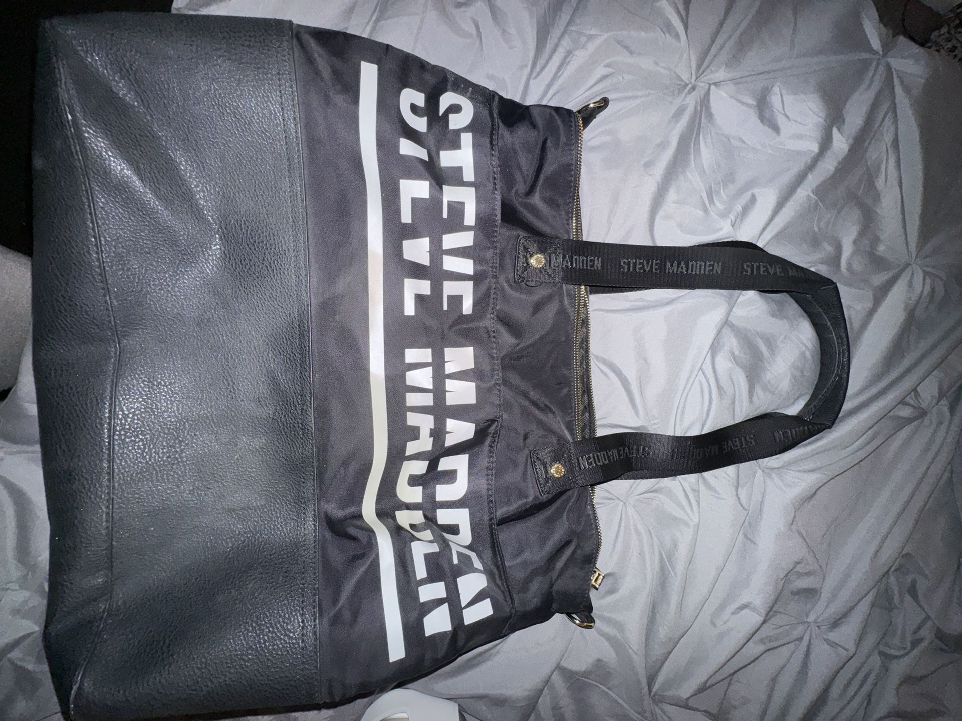 Steve Madden Black Tote Bag