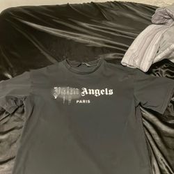 Palm Angels Black Spray T-Shirt
