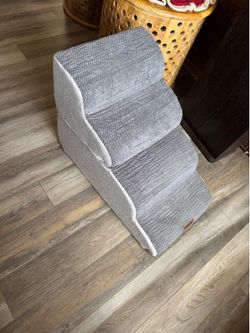 Dog steps for bed or couch helps with their joints soft