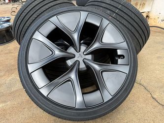 FREE DELIVERY OEM 21" 2026 Tesla Model Y Performance 21" Arachnid 2.0 Wheels Tires Hankook NEW