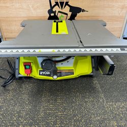 RYOBI RTS12 15 Amp 10 in. Compact Portable Corded Jobsite Table Saw with Folding Stand