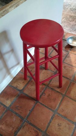 Wood bar stool