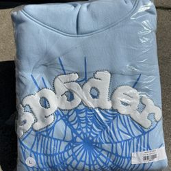 Spider Hoodie Sky Blue 