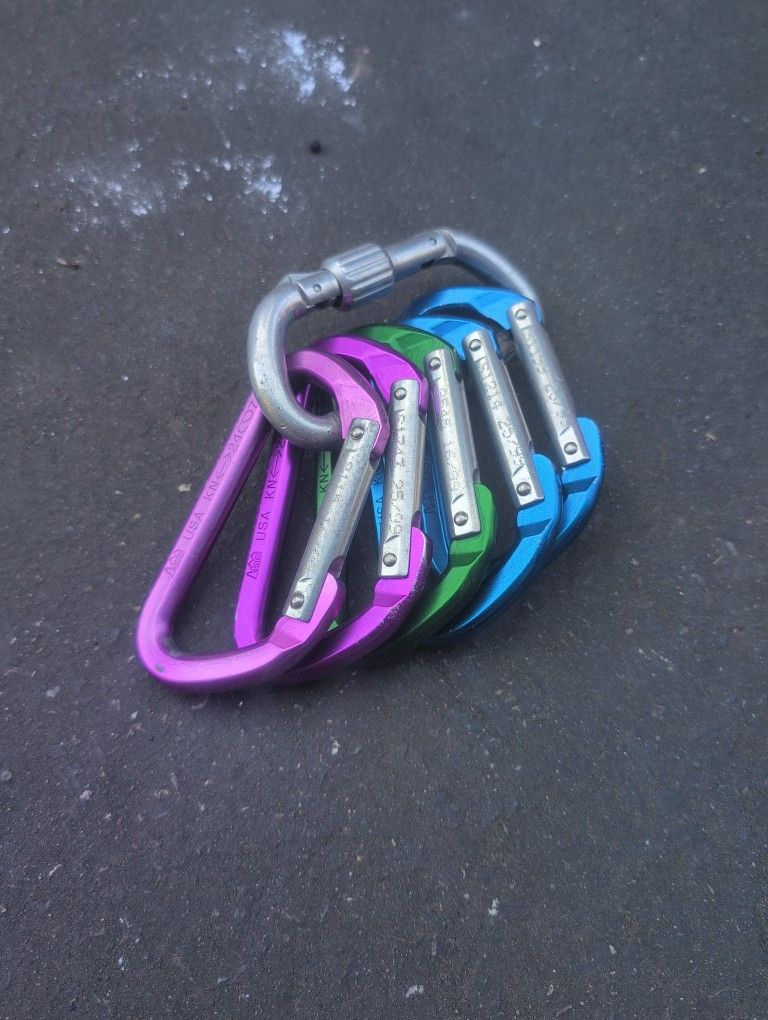 REI Non-locking Carabiners X 5