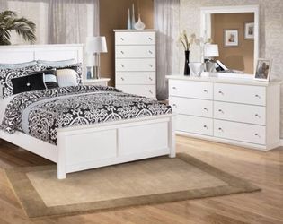 New Angel White 6pc Bedroom Suite Set! Super savings on couch and loveseat, sectional, mattress, bed, furniture, and sofa!