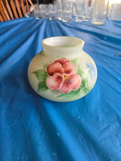 Vintage hand painted vase