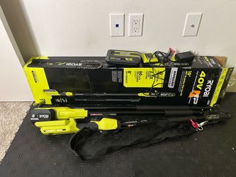 RYOBI 40V HP Brushless 10 in. Cordless Battery Pole Saw with 2.0 Ah Battery and Charger