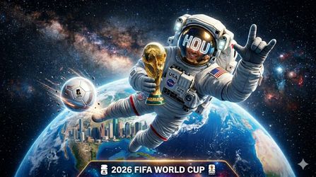 FIFA 2026 World Cup Houston Astronaut T-shirt