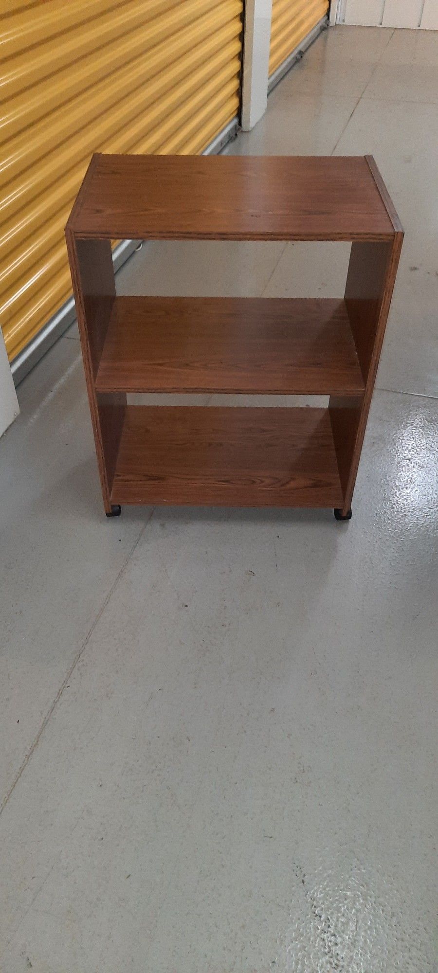 Wooden Shelf With Wheels