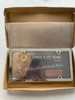 High Polish Chrome License Plate Frame