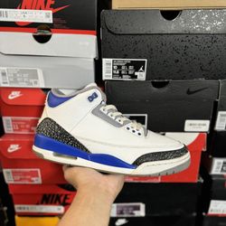Jordan Racer Blue 3s size 10.5 USED But Clean 
