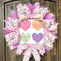 Valentines Wreath, Cutie Hearts Wreath 
