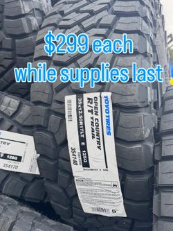 TOYO TIRES OPEN COUNTRY R/T TRAIL 35x12.50R17LT $299