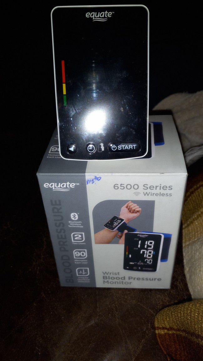 Equate 6500 Series Wireless-Bluetooth Wrist Blood Pressure Monitor