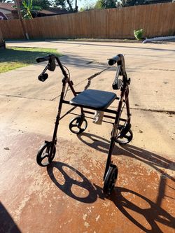 4-Wheel Rollator Walker with Seat